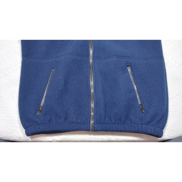 VINTAGE ILYA vest medium 1997 100 years of racing mens blue fleece - Picture 3 of 8